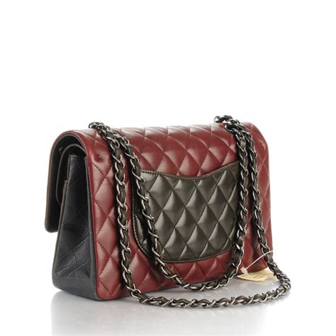 chanel beige paris edinburghtricolor bag|Chanel burgundy bag.